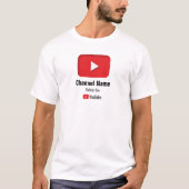 Youtube Aangepaste kanaalnaam T-shirt (Voorkant)