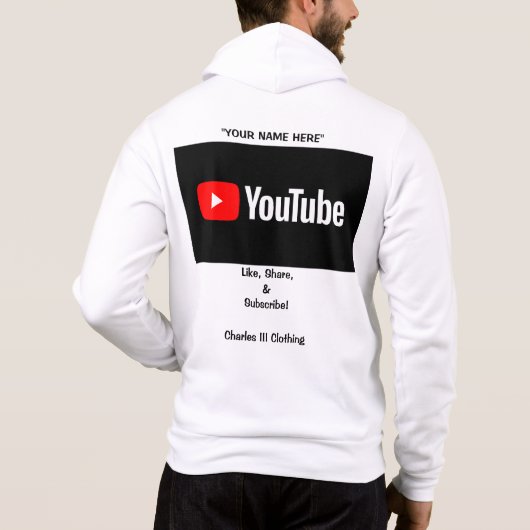 YouTube Adverteren Hoodie (Achterkant)