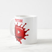 YouTube-beeldstijl mok (Voorkant links)