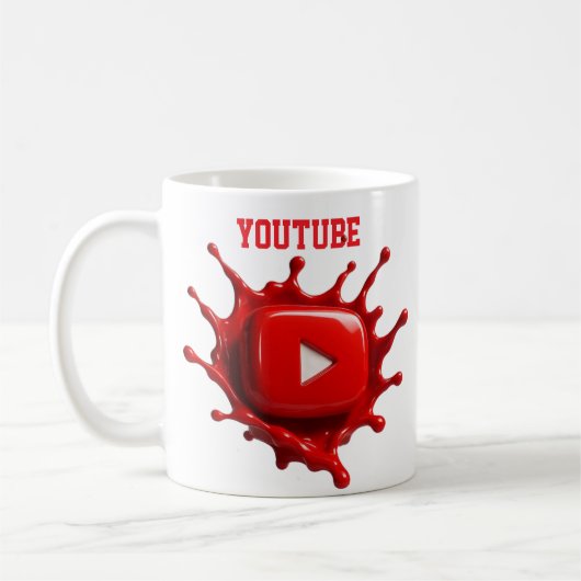 YouTube-beeldstijl mok (Links)