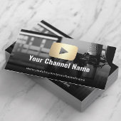 Youtube Channel Aangepaste foto Moderne Gold Youtu Visitekaartje