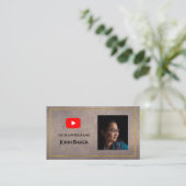 YOUTUBE Channel Advertisement QR Code Foto Visitekaartje (Staand voorkant)