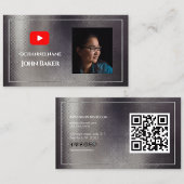 YOUTUBE Channel Advertisement QR Code Foto Visitekaartje