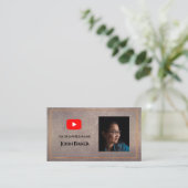 YOUTUBE Channel Advertisement QR Code Foto Visitekaartje (Staand voorkant)
