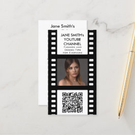YouTube Channel Promotie Kaart - Film Motif Afsprakenkaartje