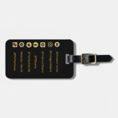 YOUTUBE CHANNEL SOCIALE MEDIA HANDLES BAGAGELABEL (Voorkant horizontaal)