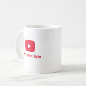 Youtube Channel Vlogger Youtuber Koffiemok (Voorkant links)