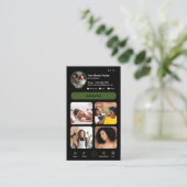 YouTube Clover Influencer Vlogger Maker QR Code Visitekaartje (Staand voorkant)