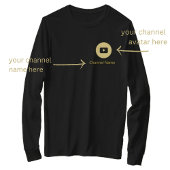 YOUTUBE CONTENT CREATOR AVATAR KANAALNAAM GOUD T-SHIRT