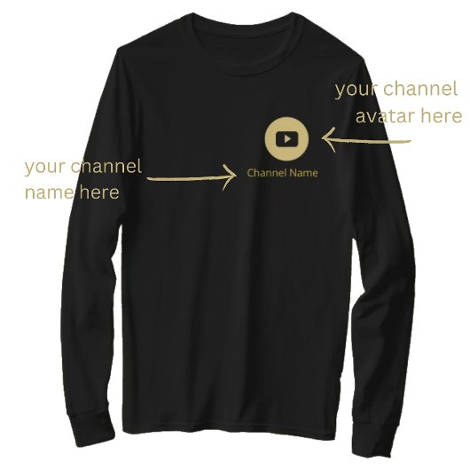 YOUTUBE CONTENT CREATOR AVATAR KANAALNAAM GOUD T-SHIRT