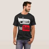 YouTube Grappig Shirt Voor Tuba Spelers (Voorkant volledig)