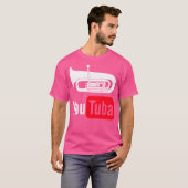 YouTube Grappig Shirt Voor Tuba Spelers (Voorkant volledig)