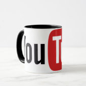 YouTube icon Mug Mok (Voorkant links)