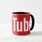 YouTube icon Mug Mok (Voorkant rechts)