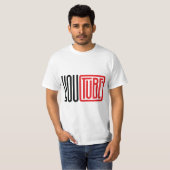 YouTube-Inspired Logo Design – Graphic Tee for Cre T-shirt (Voorkant volledig)