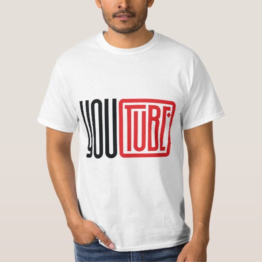 YouTube-Inspired Logo Design – Graphic Tee for Cre T-shirt (Voorkant)