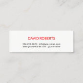 Youtube Kanaal Aangepaste foto Youtuber Mini Visitekaartje (Achterkant)