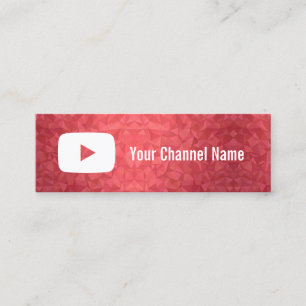 YouTube-kanaal YouTuber Social Media Mini Visitekaartje