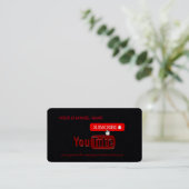 YouTube-kanaal, Youtuber Visitekaartje (Staand voorkant)