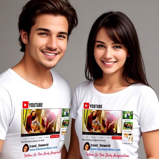 Youtube-kanaalpromo Visitekaartje T-Shirt