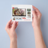 Youtube-kanaalpromotie Flyer (Hand)