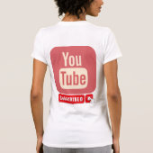 YouTube logo-ontwerp T-shirt (Achterkant)