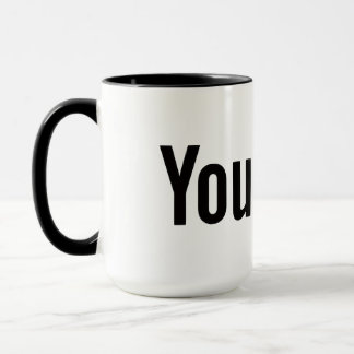 YouTube Logo Style Personalized Coffee Mug Mok