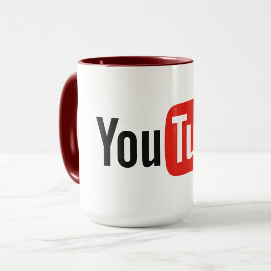 YouTube-Mok van hoge kwaliteit Mok (Voorkant links)
