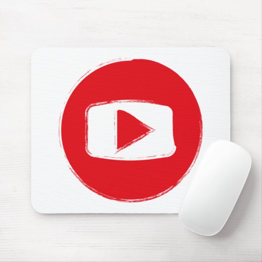 YouTube-pictogram Muismat (Met muis)