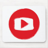 YouTube-pictogram Muismat (Voorkant)