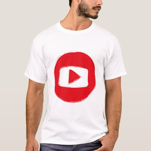 YouTube-pictogram T-shirt (Voorkant)