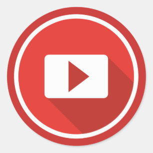 YouTube-poster is geweldig Ronde Sticker