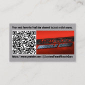 YouTube QR Code Visitekaartje (Voorkant)