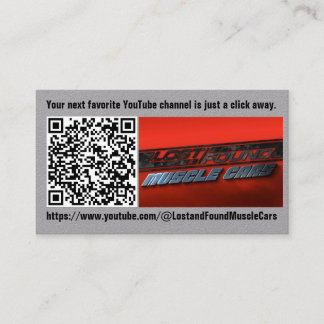 YouTube QR Code Visitekaartje