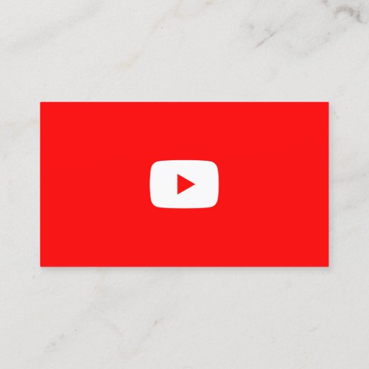 YouTube sociale media moderne trendy marketing Contactkaartje (Achterkant)