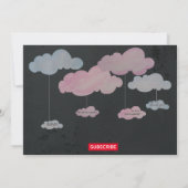 YouTube-thema schattig geslacht onthult partijuitn Kaart (Achterkant)