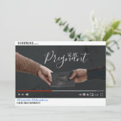 YouTube-themaaankondigingskaart voor zwangerschap Kaart (Staand voorkant)