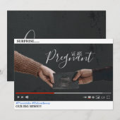 YouTube-themaaankondigingskaart voor zwangerschap Kaart (Voorkant / Achterkant)