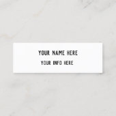 youtube-visitekaartje mini visitekaartje (Achterkant)