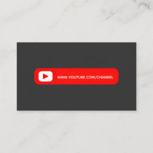 Youtube Youtuber Social Media Bloger Vloger Visitekaartje