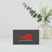 Youtube Youtuber Social Media Bloger Vloger Visitekaartje (Staand voorkant)