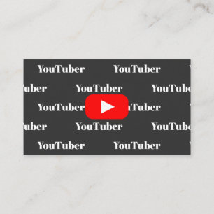 Youtube Youtuber Social Media Bloger Vloger Visitekaartje