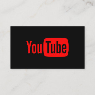 Youtube Youtuber Social Media Bloger Vloger Visitekaartje