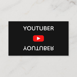 Youtube Youtuber Social Media Bloger Vloger Visitekaartje