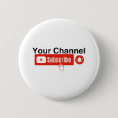 YouTuber Ronde Button 5,7 Cm (Voorkant)