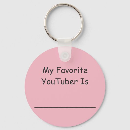 YouTuber-Sleutelhanger Sleutelhanger (Voorkant)