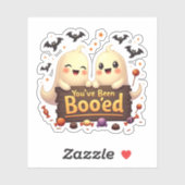 "You've Been Boo'ed" Cute Ghosts Halloween Sticker (Vel)