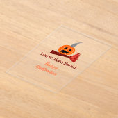 You've been Booed happy Halloween pumpink broom sc Acryl Uitnodigingen (Laagn)