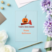You've been Booed happy Halloween pumpink broom sc Acryl Uitnodigingen (Insitu (Huwelijk))