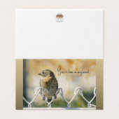 You've been on my mind... Thinking of You Card Kaart (Buitenkant ongevouwen)